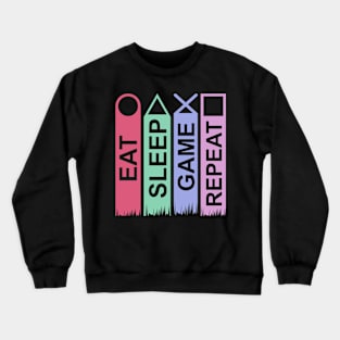 Eat Sleep Game Repeat Crewneck Sweatshirt